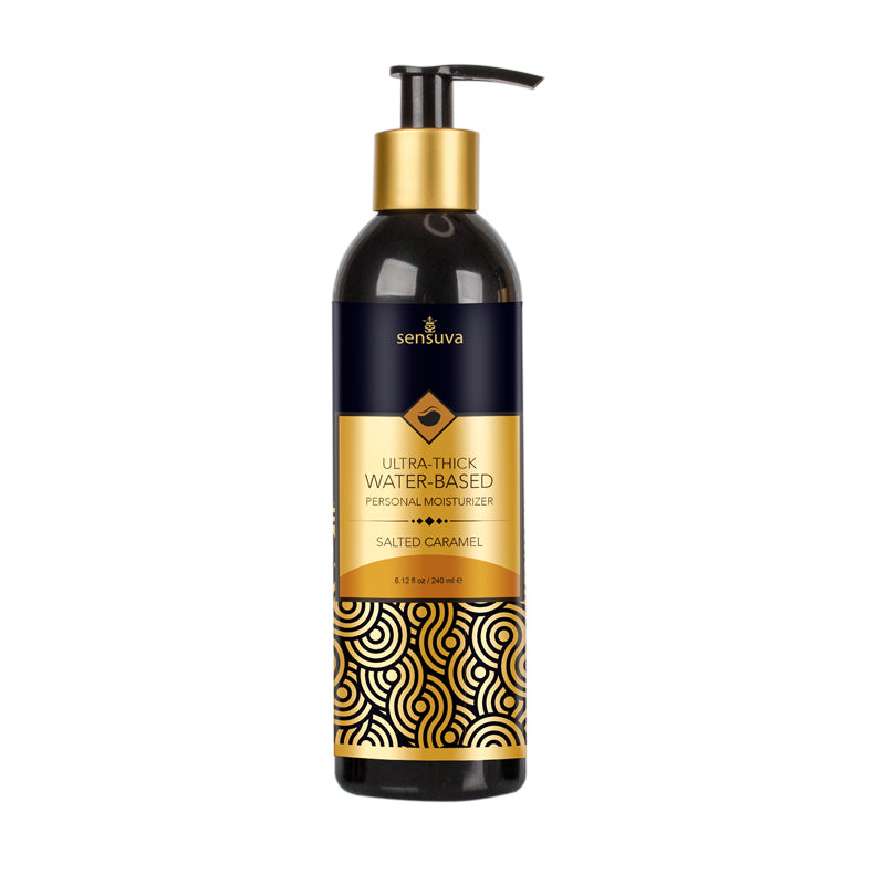Sensuva UltraƱThick Water-Based Personal Moisturizer - Salted Caramel 8 fl. oz. Bottle